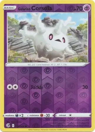 Fusion Strike Galarian Corsola #117/264 reverse holo